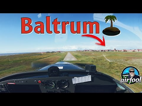 Flight to the North Sea island of Baltrum