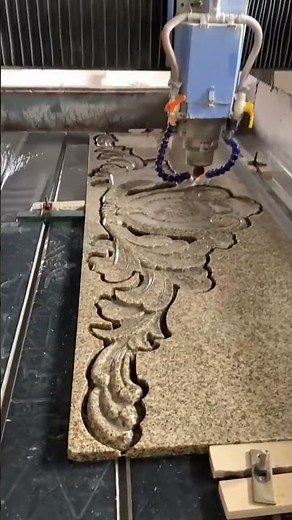 Precision in Every Detail: CNC Carving Technology for Yellow Granite Relief