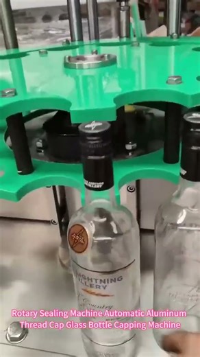 Fully Automatic Single Head Aluminum Screw Lid Capping Machine Wine Ropp Sealing Machine