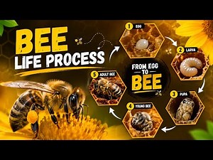 🐝 The Incredible Life Cycle of a Honey Bee | From Egg to Adult