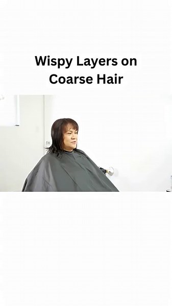 How To Cut Wispy Layers on Coarse Hair Step by Step | Hair Slicing Technique Tutorial