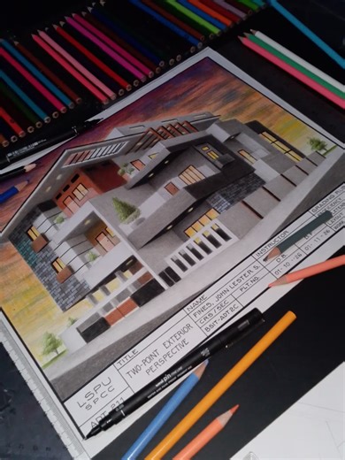 Two-Point Perspective in Architectural Drafting