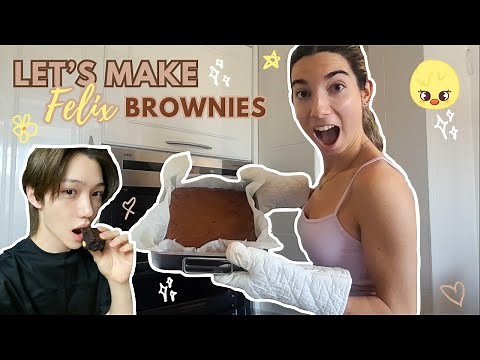 Baking STRAY KIDS Felix's Brownies!! (it was quite chaotic)