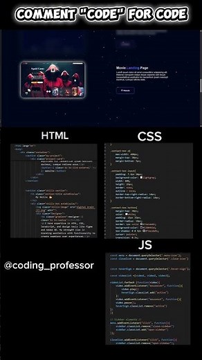 3D animated portfolio website use | HTML | CSS | JavaScript #JS #html #css #animation #coding #ai