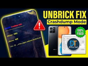 Honor X8 Crashdump Mode Fix | Fastboot Stuck Full Unbrick Using DTPro Tool