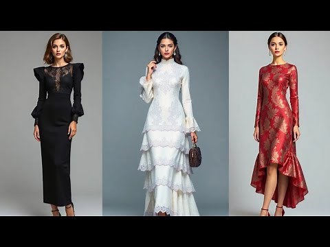 Lovely dresses with long sleeves