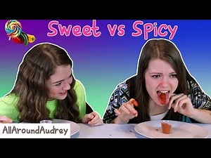 Sweet vs Spicy Food Switch Up Challenge / AllAroundAudrey