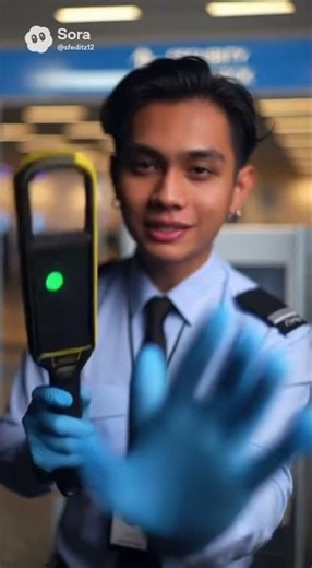 Airport Security asmr #roleplay #ai #fypシ #asmr #airport #relaxing #tingles