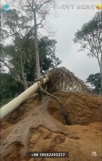 How to Clear a Blocked Dredge Pipe? OCEAN PUMP Auto-Unblocking Live Test!