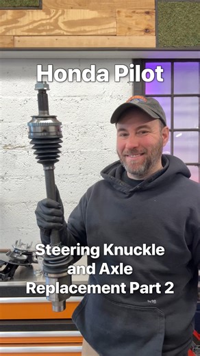 Michael Dey on Instagram: "Honda Pilot Steering Knuckle and Axle Replacement Part 2 using @apremiumcom parts #honda #cars automotive #diy #mechanic @milwaukeetool"