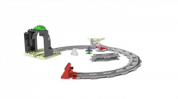 LEGO DUPLO Town Train Tunnel and Tracks Expansion Set - 10 Extra Pieces of Train Tracks - Preschool and Toddler Train Set, Ages 2+ - Building Toy for Boys and Girls - 10425 - Walmart.com