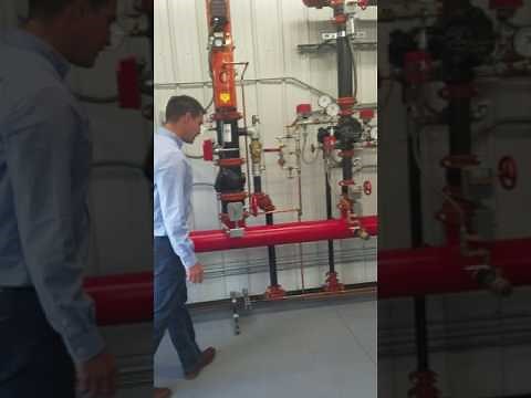 Fire protection wet system riser configuration