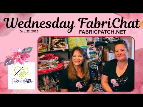 FabriChat in the middle of all the pretties!! Join us this crispy Wednesday morning Oct.22nd