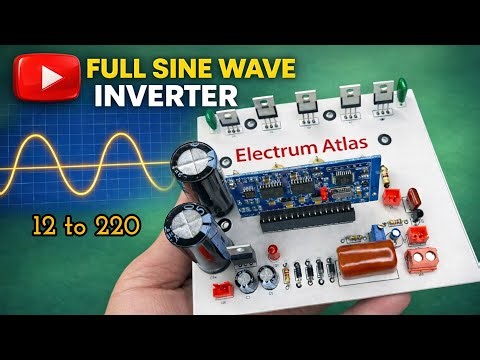 DIY 12V to 220V Pure Sine Wave Inverter | High Power EGS002 Project – Step by Step Build