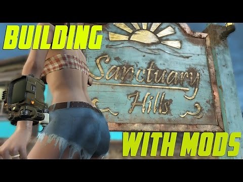 Building with Mods - 100% CLEAN Sanctuary Hills - Fallout 4