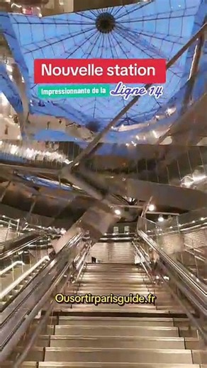 La nouvelle station impressionnante de la ligne 14 🇫🇷