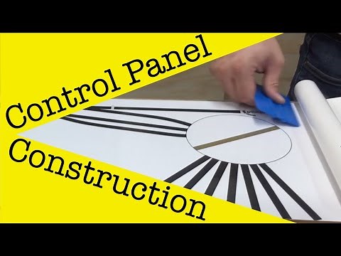 Model railroad control panel construction