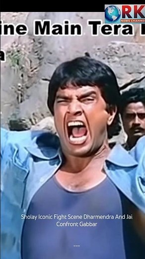 Dharmendra Jai And Veeru Fight Scene With Gabbar Singh In Sholay