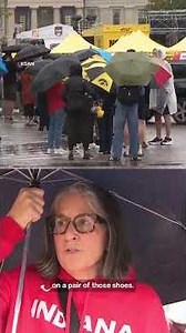 Iowans brave the rain to get the hottest new sneakers; Caitlin Clark's 'Nike Caitlin 1'
