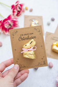 Druckvorlage Oster Mitbringsel Vorlage zum Drucken Ostern Kleinigkeit zum Verschenken Bastelvorlage, PDF, Lindt Download Schokoosterhase - Etsy.de