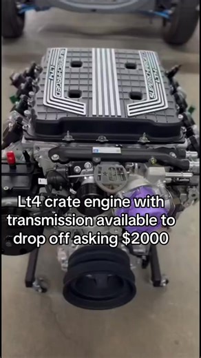 Forsale: lt4 crate engine with transmission available This LT4 Supercharger Crate Engine makes 650HP/650ftlb out the box This is by far our favorite motor it checks off all the boxes & with some simple bolt ones we bump it up for 825hp #unitedstates #fyp #forsale #chevy #lsswap #ls #engine #motor #corvette #lt4 | Lt1 Engine Rebuilt
