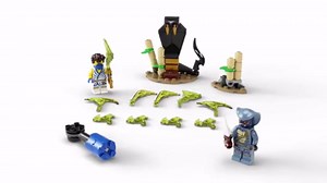 LEGO NINJAGO Epic Battle Set – Jay vs. Serpentine 71732 Features Spinning Battle Toy (69 Pieces)