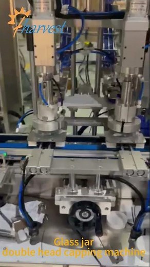 Double Head Glass Jar Capping Machine , Screwing Cap Machine , Automatic Capper Machine manufacture