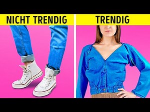 COOLE DIY-KLAMOTTEN-HACKS || JEANS-IDEEN ZUR AUFFRISCHUNG DEINES STYLES