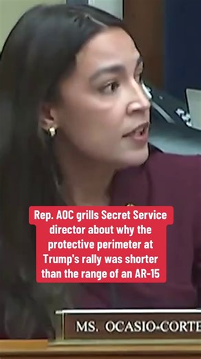 Ten days after the assassination attempt on Donald Trump, New York Representative Alexandria Ocasio-Cortez grilled Secret Service director Kimberly Cheatle at a House Oversight Committee hearing. Ocasio-Cortez pressed Cheatle on why the agency had set up a security perimeter, significantly smaller than the firing range of an AR-15, "one of the most common weapons used in mass shootings." She also called the 60-day timeline in which Cheatle said a Secret Service report about the security breakdow