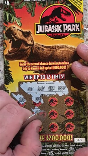 The Lost Ticket: Dino Dollars #lottery #scratch #lotterytickets #mrscratch