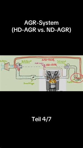 AGR-System: HD-AGR vs. ND-AGR (Teil 4/7) #kfz #auto #automotiv #mechanik