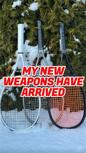 Simon Konov | My new weapons of choice have arrived 🎾 Introducing my rackets for 2025: 🚀 The model 100 racket by @nordicdots in white gloss 🚀 The model... | Instagram