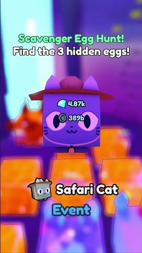 I found the scavenger eggs and I got this 😱🔥 #petsimulatorxroblox