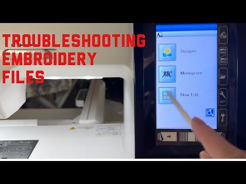 Troubleshooting Janome Memory Craft 9850: Fixing Embroidery File Loading Issues | Resizing