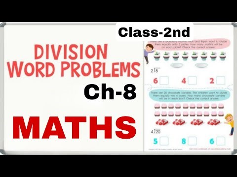 Class-2nd || Maths || Division || Word Problems || Ch-8 || By Kshma Ma'am