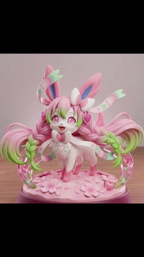 🍬💗Sweetness Alert! The Honey-Mitsuri sylveon figure is about to drop! #pokemon #DemonSlayer #KanrojiMitsuri #sylveon #Eeveelutions
