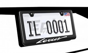 Vintage Lexus License Plate Frame Black Stainless Steel Metal - Etsy