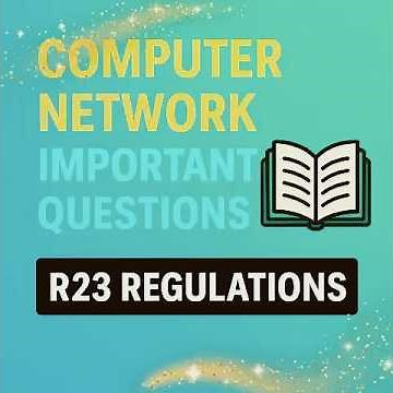 COMPUTER NETWORK IMP QUESTIONS R23 REGULATIONS JNTUK/ JNTUGV/JNTUA/JNTUH