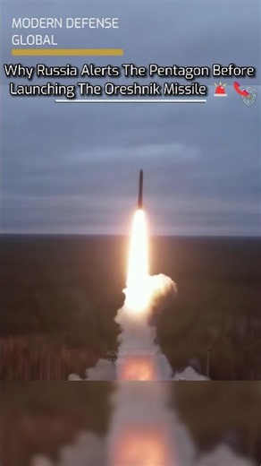 ☄️ Why Russia MUST Warn the US Before Launching the Oreshnik Missile #shorts