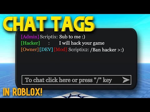 How to Make CHAT TAGS in ROBLOX Studio! (2025)