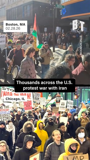 Thousands across the country took the streets on Saturday in response to the U.S.-Israeli attacks on Iran earlier that morning. The emergency day of action was called by ANSWER Coalition, National Iranian-American Council, Democratic Socialists of America, Palestinian Youth Movement, American Muslims for Palestine, Black Alliance for Peace, and other organizations. More protests are planned for Sunday. | BreakThrough News