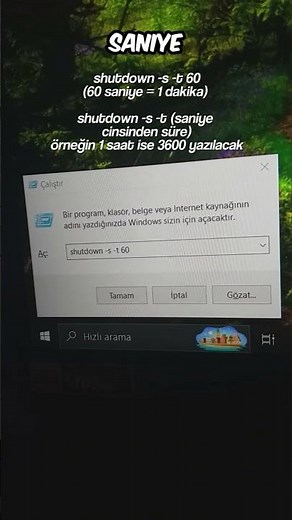Bilgisayarı Kapatma Alarmı Kur!