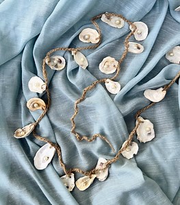 10-7 Ft Oyster Shell Garland: Beach Wedding Decor, Nautical Style - Etsy