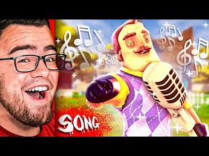 Reacting to HELLO NEIGHBOR The SONG!