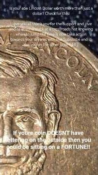 ​Rare Lincoln Dollar Error? 🧐 #numismatics #abundanceiseverywhere #rarecoins #444