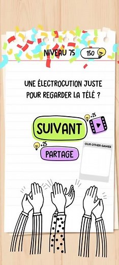 Brain test niveau 75 - Allumez la télé