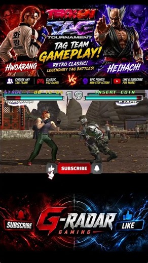 Hwoarang & Heihachi vs Lee & P.Jack — Tag Team DOMINATION! 🔥 | Tekken Tag #shorts #games