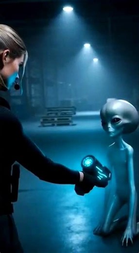 Grey Alien Under Human Control 😨👽 | Leaked Footage #Alien #AlienEncounter #SciFi #Shorts