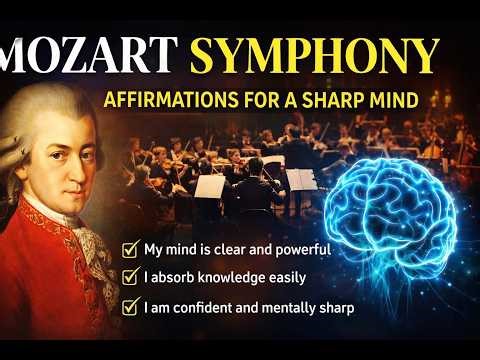 Mozart Symphony for Sharp Mind 🧠 | Powerful Affirmations for, Intelligence & Brain Power Subliminal