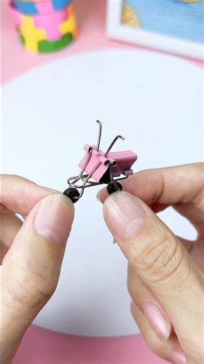 "DIY Miniature Motorcycle from Binder Clips and Wire | Creative Craft Ideas" #DIY #Crafts #Miniature